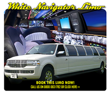 White Lincoln Jeep Limo